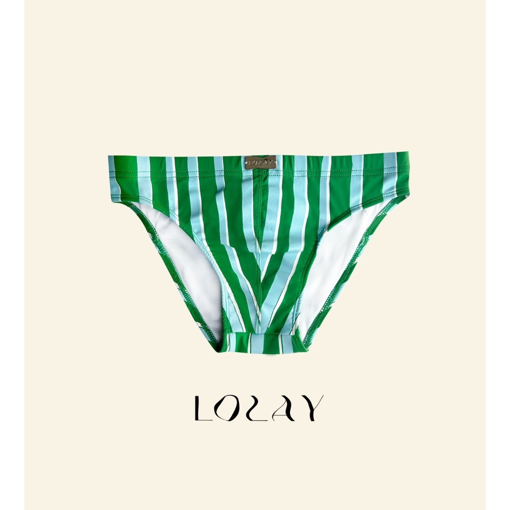 Lolay~กางเกงว่ายน้ำ~Color striped swim wear