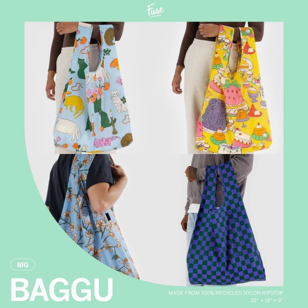 พร้อมส่ง BAGGU กระเป๋าผ้าพับได้จากอเมริกา ขนาด Big