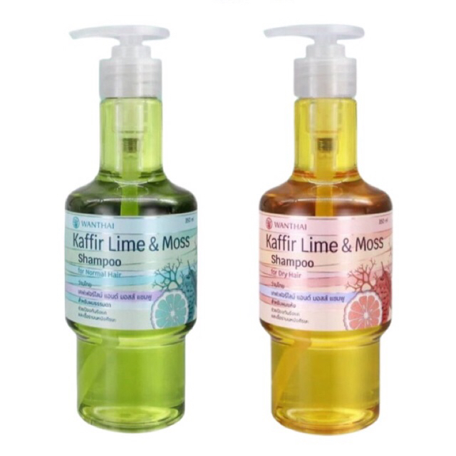 ว่านไทย แชมพู เคฟเฟอร์ไลม์-มอสส์  350มล. Wanthai Kaffir Lime& Moss Shampoo