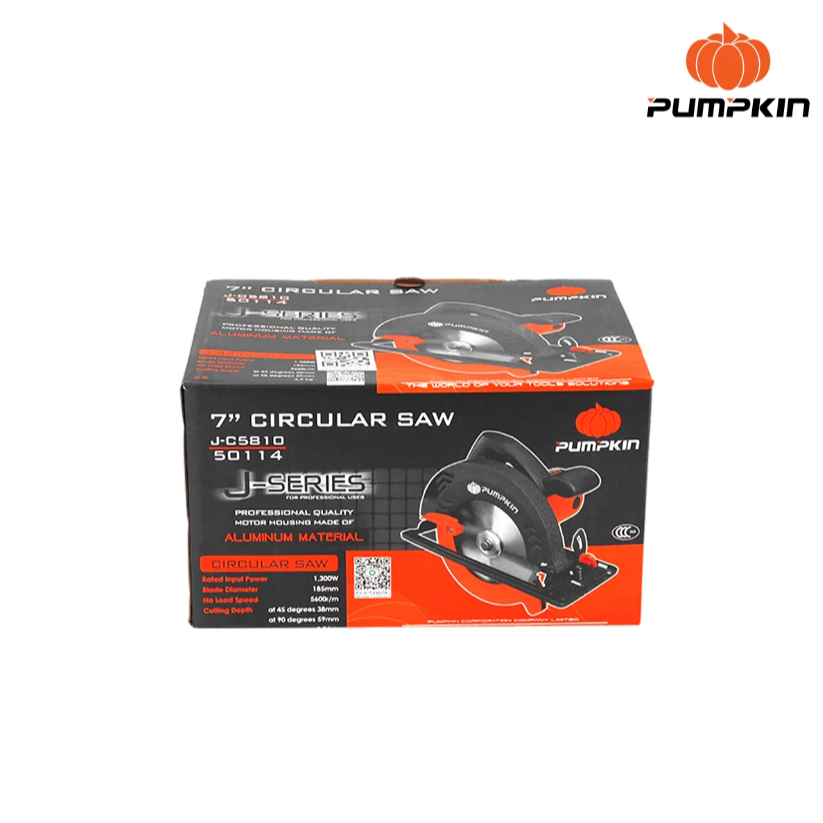 J-Series เครื่องเลื่อยวงเดือน เสื้ออลูมิเนียม 7″ J-C5810 50114 pumpkin 1,300 W ของแท้มีประกัน