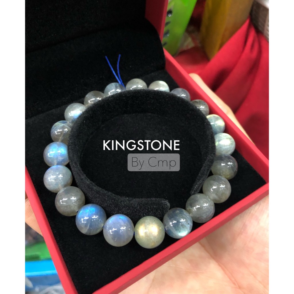 Premium Labradorite. ขนาด 7-9-11 mm (Premium grade) #หินแท้