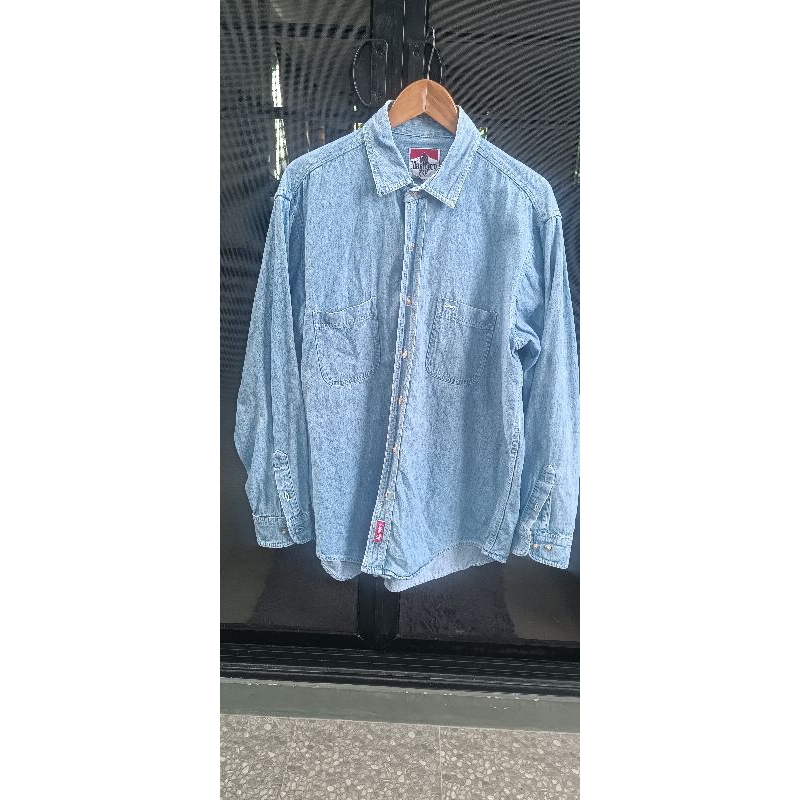 เสื้อเชิ้ตยีนส์งานรุ่นเก่าMarlboro