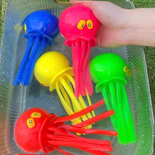 ปลาหมึกบีบพ่นน้ำ Splash Octopus สกุชชี่ ยืดหยุ่น ของเล่นอาบน…