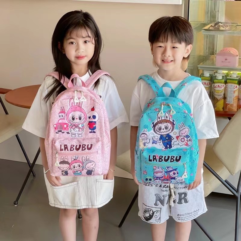 กระเป๋าเป้สะพายหลัง กระเป๋านักเรียน พิมพ์ลายการ์ตูน ความจุสูง สําหรับเด็ก 557