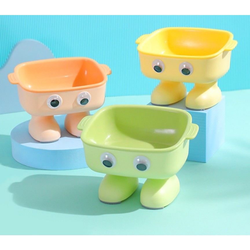 PEKO PET&CAT [BW017] ชามอาหารสัตวฺเลี้ยง ทรงสูง เอียง15องศา ชามข้าวหมาแมว ถอดแยกชิ้นส่วนได้