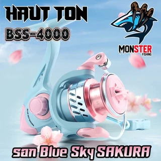 CRX รอกตกปลา รอกสปินนิ่ง Blue Sky SAKURA By HAUT TON (รอบ 5.2:1 เบรค 8kg.) BBS