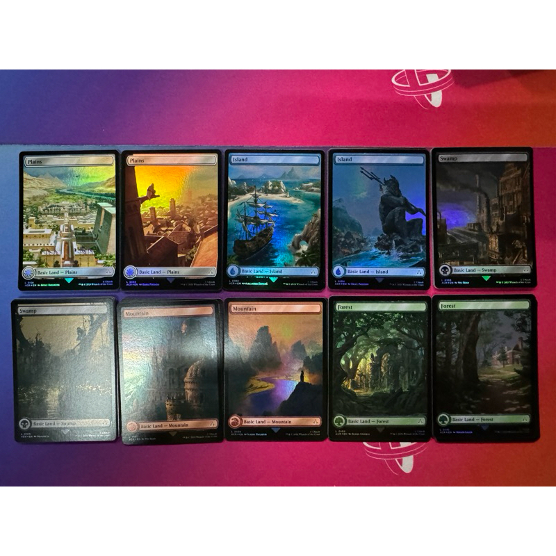 MTG Full Art Basic land Foil ชุด Assasin Creed