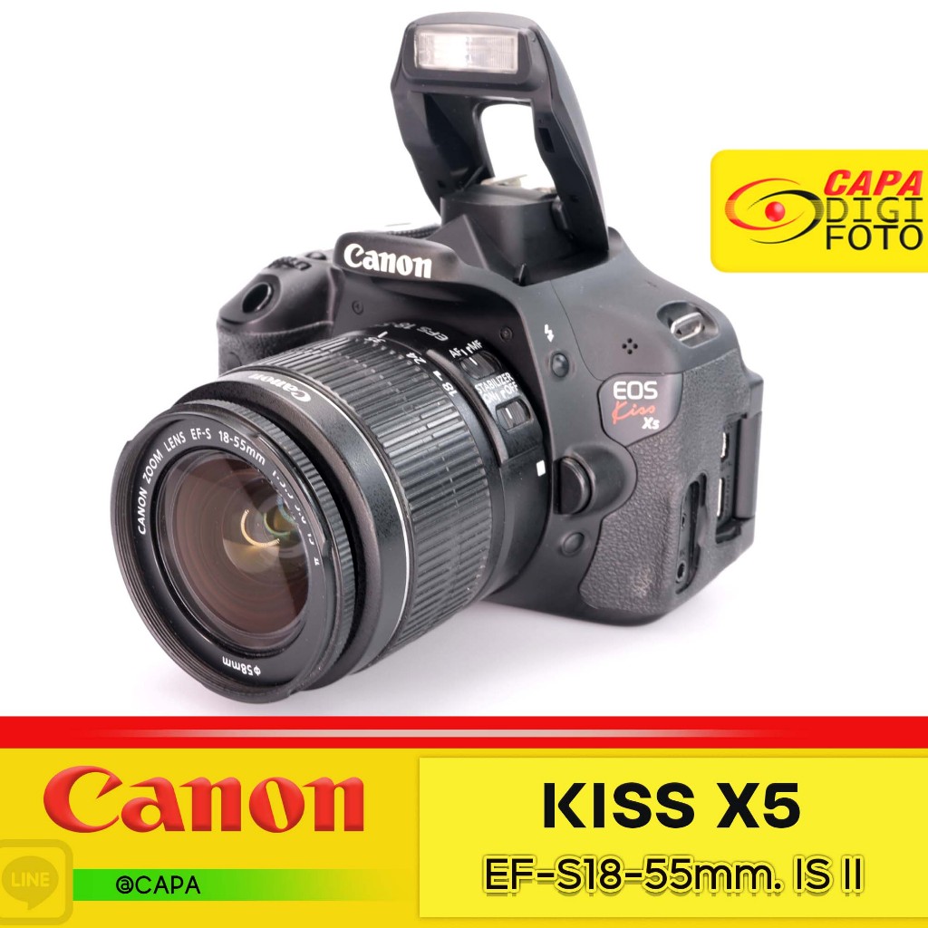 [USED] CANON Kiss X5 (EOS-600D)+EF-S18-55mm. IS II YC  *With Box