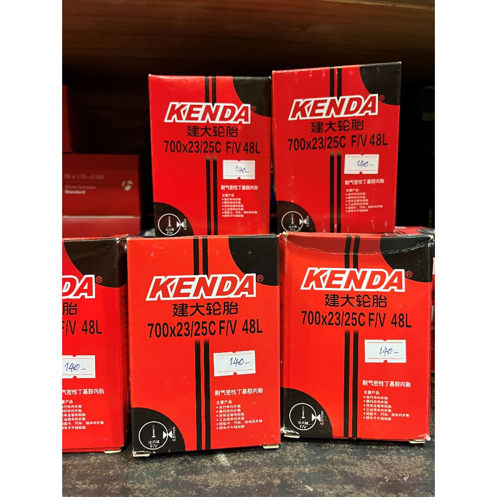 (ของแท้) ยางในจักรยาน KENDA เสือหมอบ ขนาด 700c จุ๊บเล็ก FV ยาว 48 มม. /60 มม. / 80 มม.