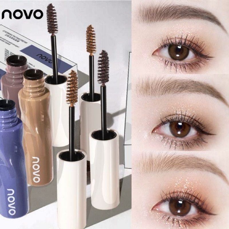 6142 (ใหม่/แท้) NOVO Eyebrow Tinting Cream มาสคาร่าคิ้ว สีสวย กันน้ำ ติดทน เพิ่มมิติให้แก่คิ้ว 5g