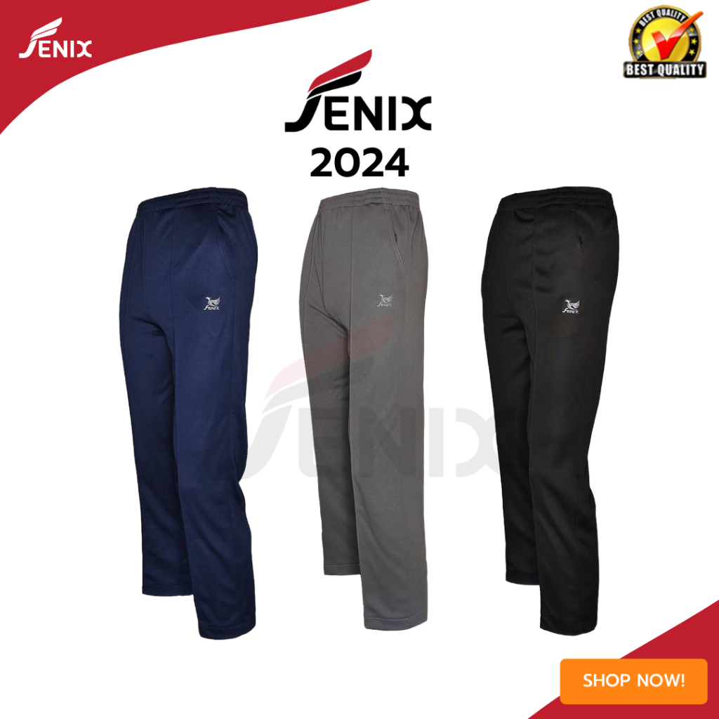 กางเกงวอร์มขาปล่อย Fenix รุ่น 2024 กางเกงขายาวขาปล่อยทรงขากระบอก มี 3 สี ดำ,กรม,เทา ใส่ได้ทั้งชายและหญิง