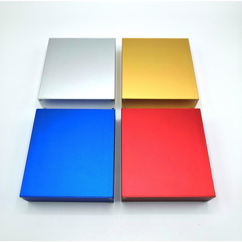 กล่องเหล็ก DIY งานอิเล็กทรอนิกส์ สีทองขนาด 114*32*120