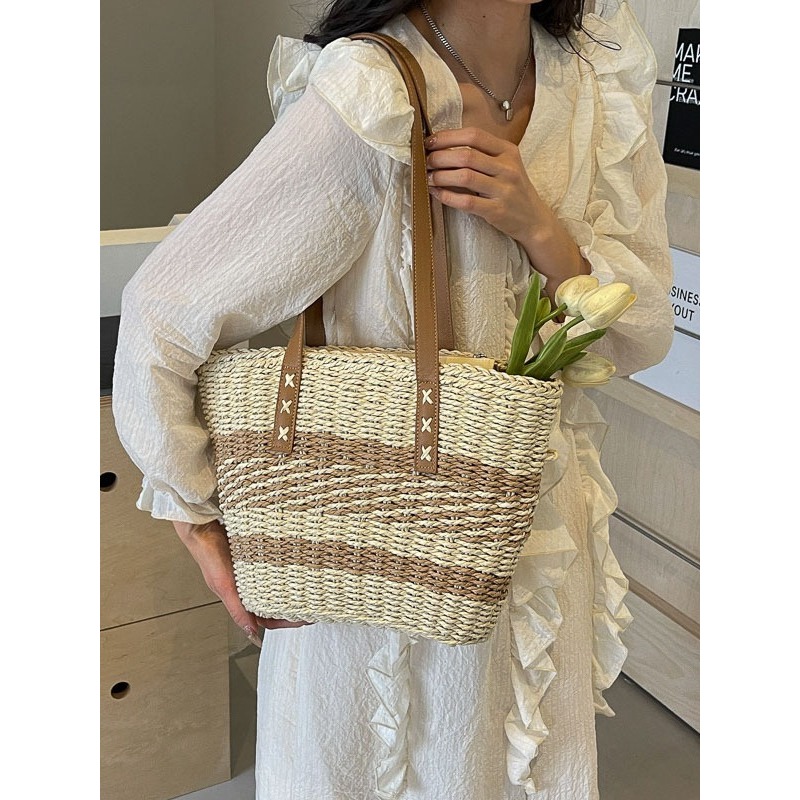 กระเป๋าสาน Patcha  กระเป๋าสะพายข้างแฟชั่นสำหรับผู้หญิง (A487)