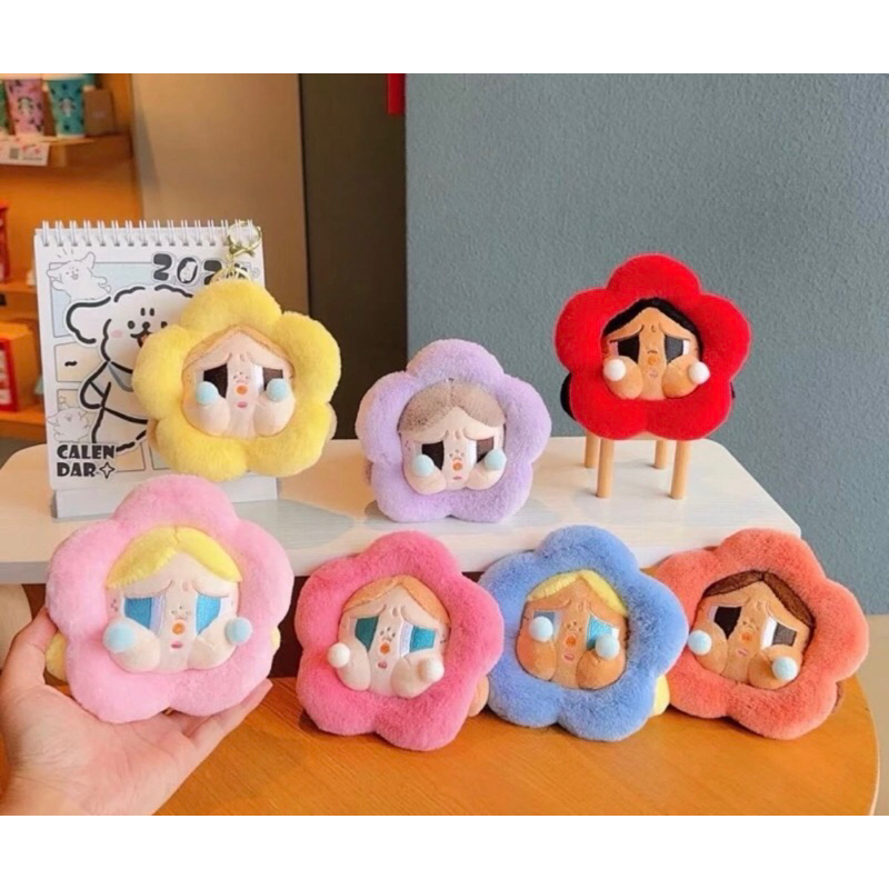 พวงกุญแจcry baby หน้าดอกไม้ น้องมาใหม่ แบบเต็มตัว ขนาด5นิ้ว งานดีมากๆ