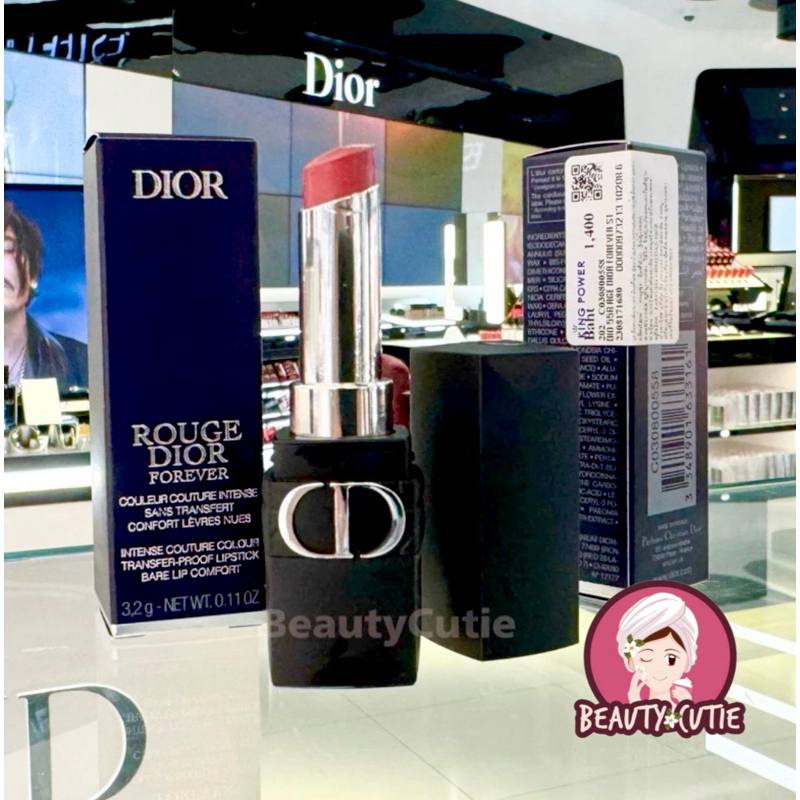 ใหม่ Rouge Dior Forever Lipstick 3.2 g. ผลิตปี 2024 ป้ายคิง แท้ จาก King Power