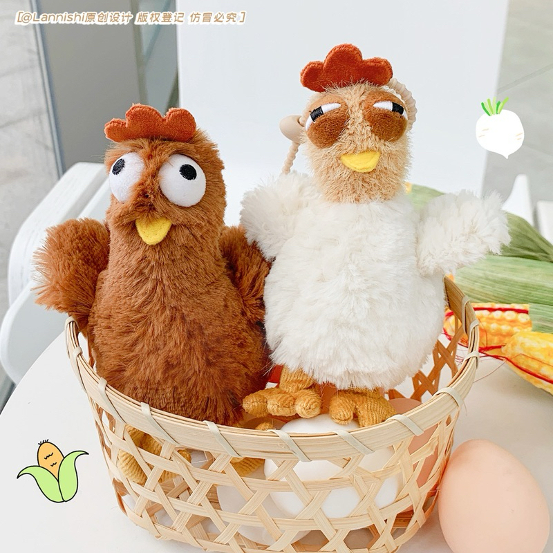พวงกุญแจไก่ออกไข่ บีบได้