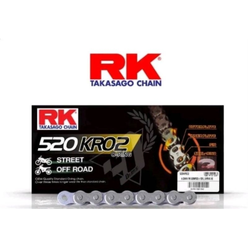 โซ่ RK 520 KRO2O-RING  520KRX-RXRING มีสีให้เลือก
