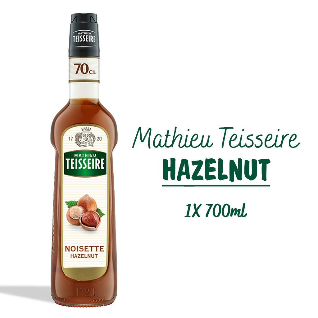 Mathieu Teisseire น้ำเชื่อมกลิ่นเฮเซลนัท 700มล. | Mathieu Teisseire Hazelnut Syrup