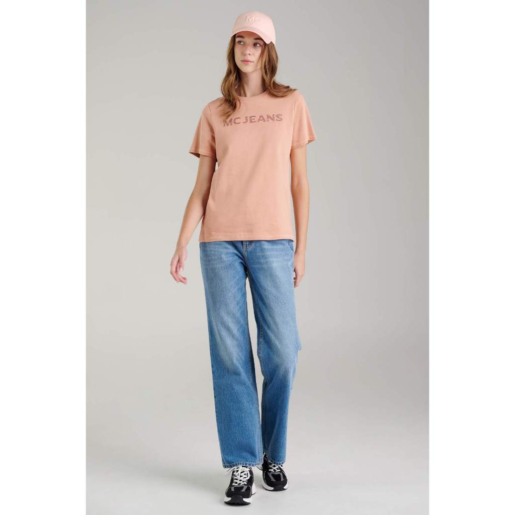 [ซื้อ 3 ชิ้น ราคา 999] Mc jeans เสื้อยืดแขนสั้นผู้หญิง คอกลม  MTSZB67