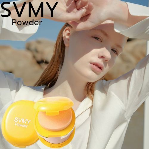 No.5132  แป้งพัฟ SVMY Powder ผสมคอนซีลเลอร์ เนื้อเนียน บางเบา เเบบพกพา ปกปิดเรียบเนียน ธรรมชาติ