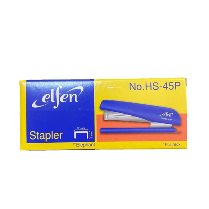 เครื่องเย็บกระดาษ elfen No.HS-45P ใช้ลวดเย็บ No.3 , 35 (คละสี)
