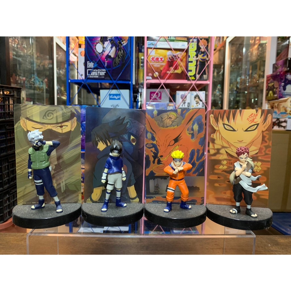 Naruto Shippuuden - Naruto Sasuke  Gaara Kakashi - Character Panel Figure (Banpresto)