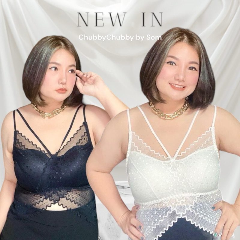 (รหัส ย18) ชั้นในลูกไม้นำเข้า สวย (อก 38-46”)