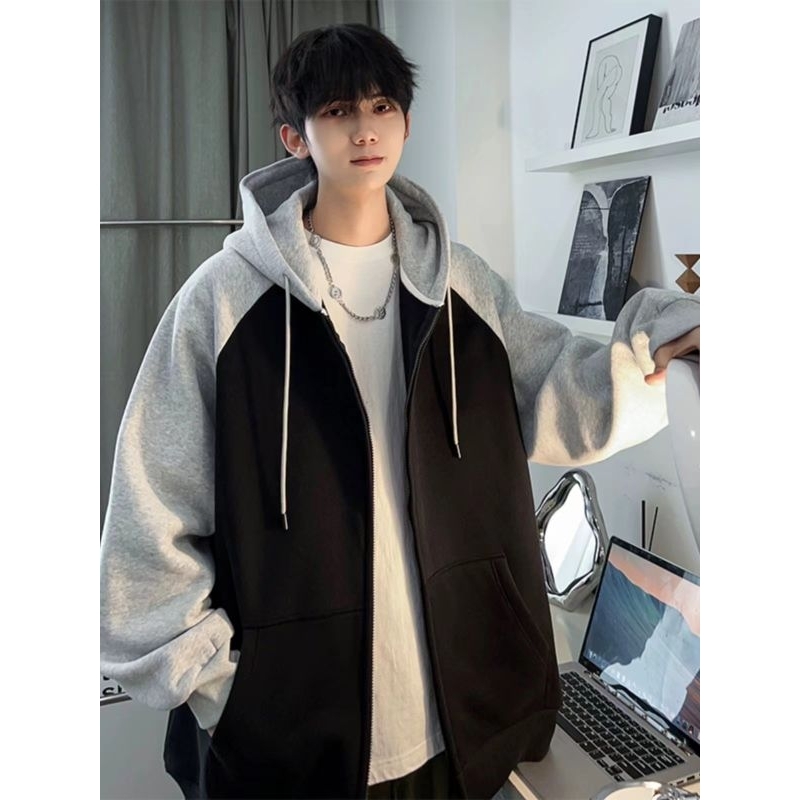 เสื้อ​กัน​หนา​ว ​ส​เวต​เตอร์​แขน​ยาว​ มี​ฮ​ู​้ด​ ซิป​หน้า​ เนื้อ​ผ้า​ใส่​สบาย​ #K51
