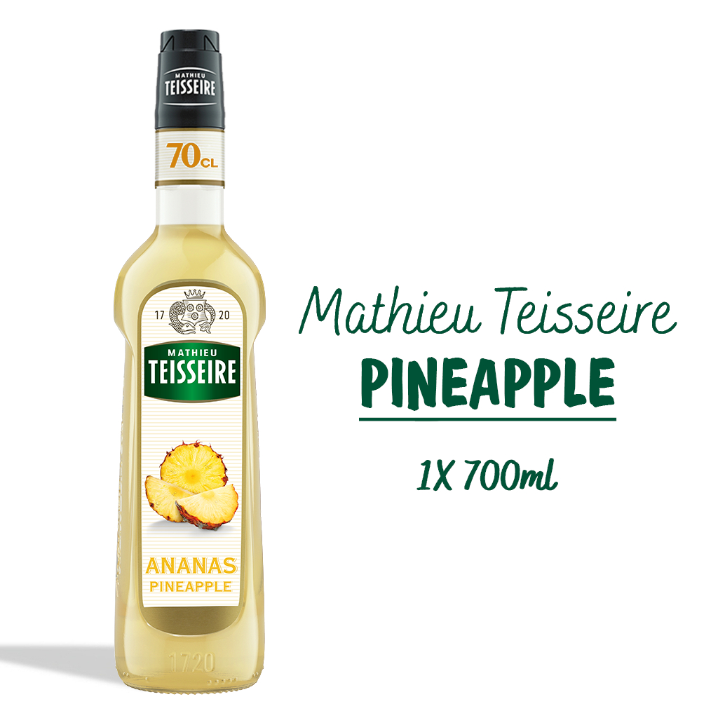 Mathieu Teisseire น้ำเชื่อมกลิ่นสับปะรด 700มล. | Mathieu Teisseire Pineapple Syrup