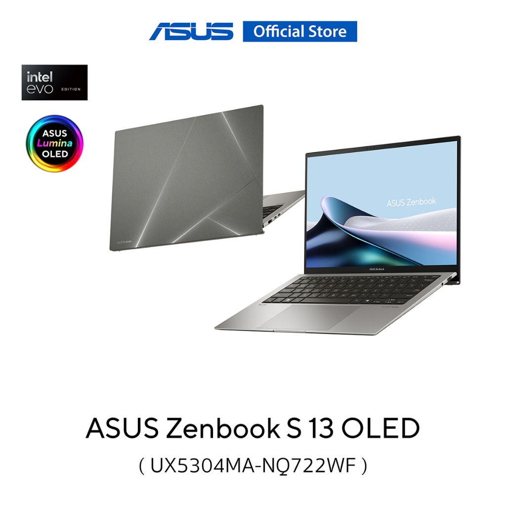 ASUS Zenbook S 13 OLED (UX5304MA-NQ722WF) 13.3" 3K (2880x1800), Intel U7-155U, 16GB LPDDR5X, 1TB SSD