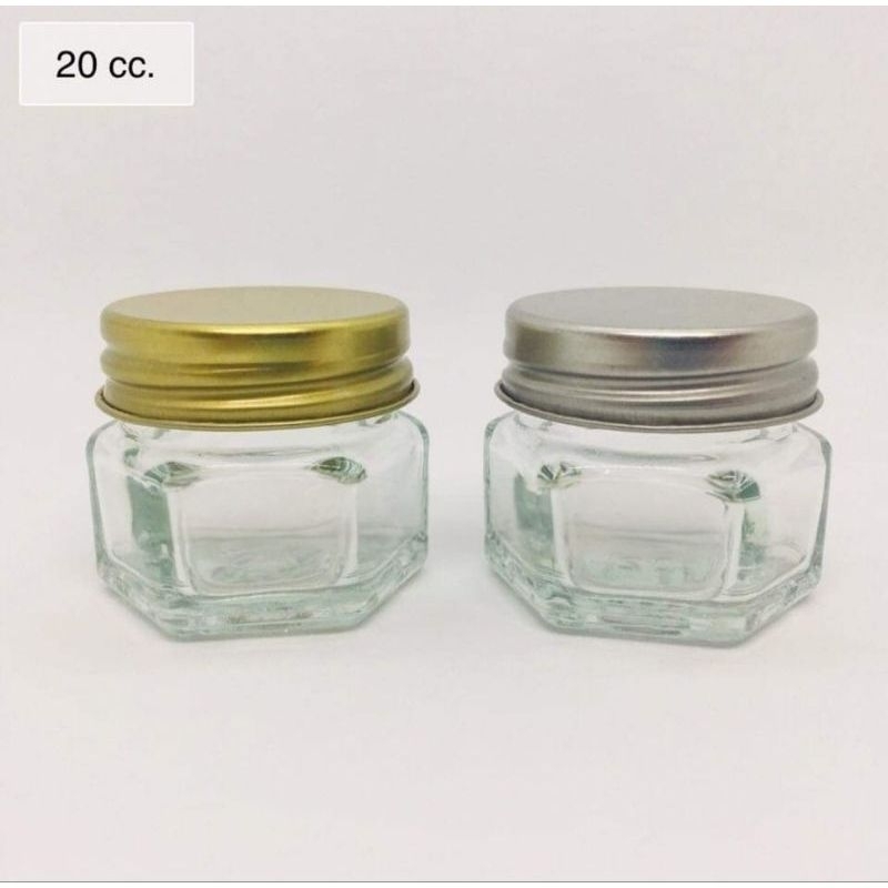 ขวดยาหม่องหกเหลี่ยม 20กรัม ขวดบาล์ม ขวดยาดม ขวดขี้ผึ้ง