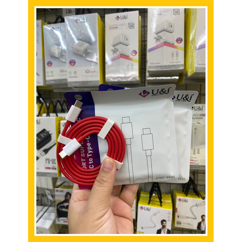 U&i สายชาร์จ 120W ชาร์จเร็ว ชาร์จไว  รุ่น UIDC-9045 สายชาร์จ Type-C to Type-C