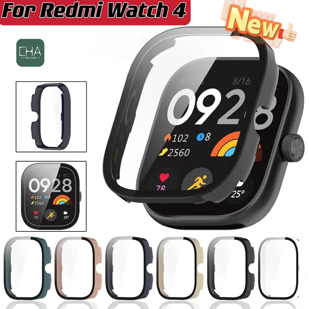 กระจกนิรภัย เคสสำหรับ Xiaomi redmi Watch 4 เคสป้องกันหน้าจอสำหรับ redmi Watch 4/เคสแบบนิ่ม TPU