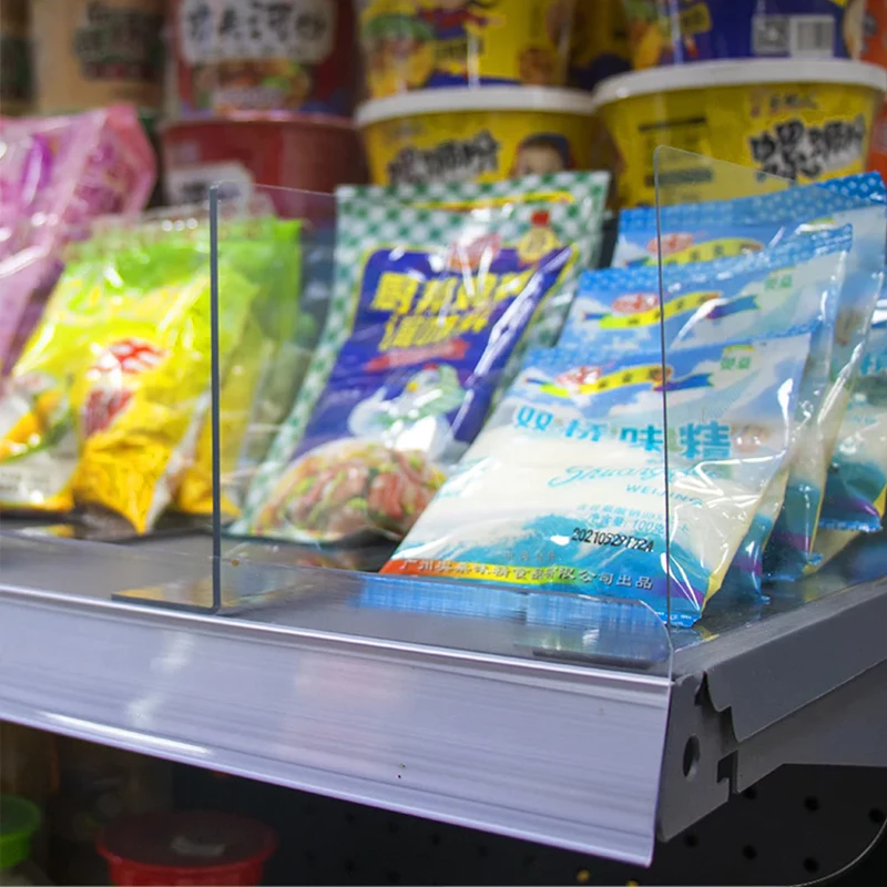 แผ่นกั้น pvc แบบแม่เหล็ก แผ่นกั้น ชั้นวางสินค้า สําหรับซูเปอร์มาร์เก็ต ร้านค้า ใช้ในการจัดระเบียบสินค้า thumbnail 8
