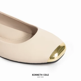 KENNETH COLE x ANNE THONGPRASOM รองเท้าส้นแบนผู้หญิง รุ่น ASTAIRE FLATS EGG SHELL สีครีม ( FLT - KF14077LE-110 )