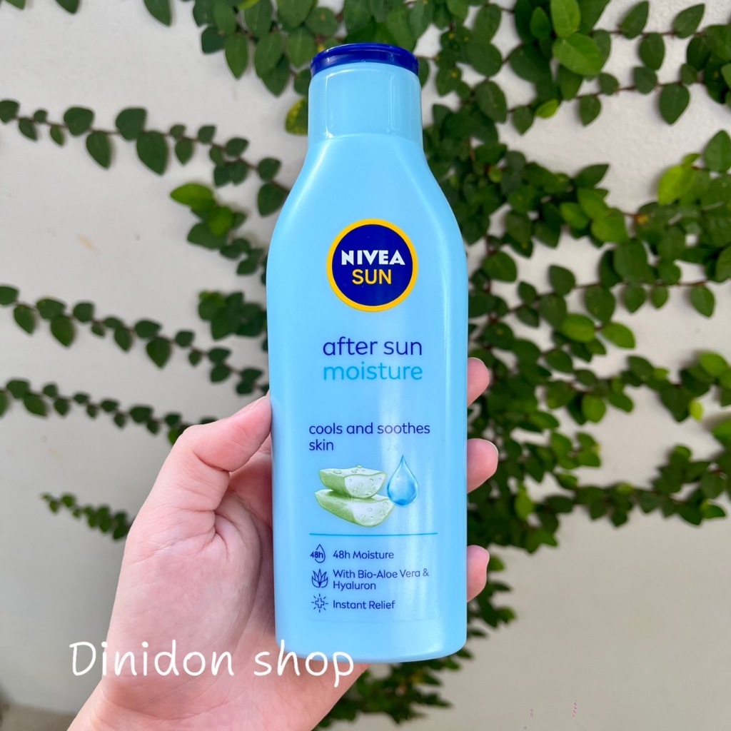 ((dinidon shop)) โลชั่นบำรุงผิว หลังออกแดด Nivea Sun Moisture After Sun Lotion 200 ml.