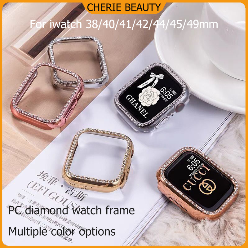 นาฬิกาเพชรกรอบสำหรับ iWatch Series11 10 9 8 7 6 5 4 3 2 1SE Ultra46mm49mm45mm44mm42mm41mm40mm38mm