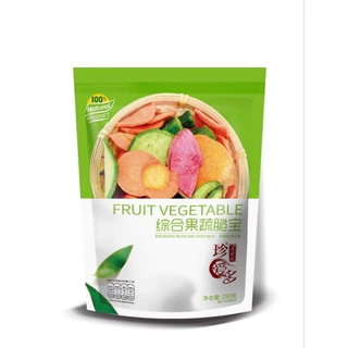 [5 แพ็ค] 🥦ผักอบกรอบ และ ผลไม้อบกรอบ🥦 12 ชนิด ขนาด 250g