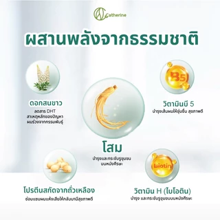 [เลือกได้] แคทเธอรีน แฮร์โทนิค แชมพูบำรุงผม จินเส็ง & วิตามิน 220 หรือ 500 มล.