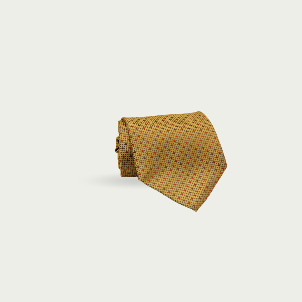 JIM THOMPSON Golden Dotted Tie