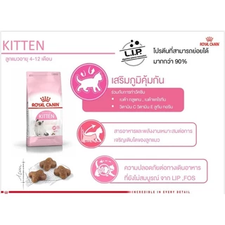 (ฟรี)​ Royal​ canin​ KITTEN​ ลูกแมว4-12เดือน