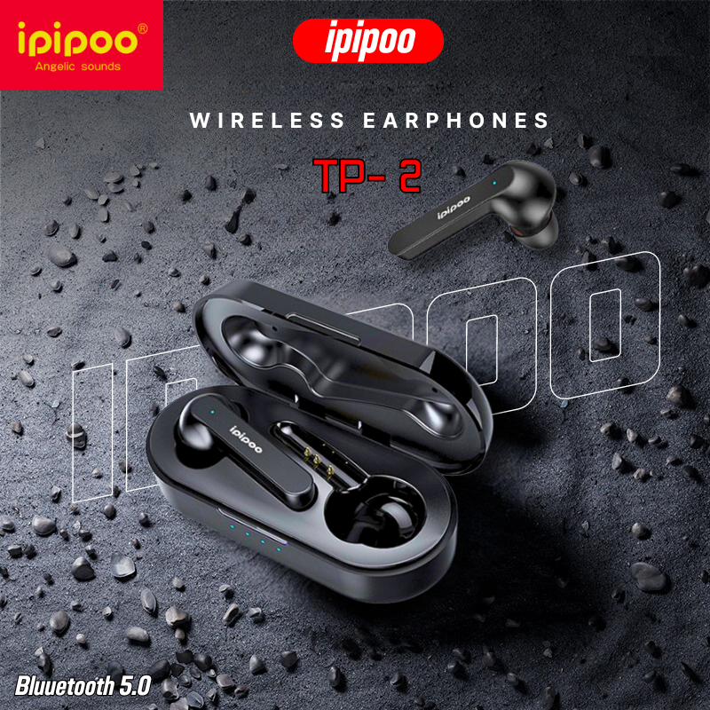 iPiPOO หูฟัง หูฟังบลูทูธ หูฟังไร้สาย รุ่นTP-2 กันนํ้าIPX4 Bluetooth5.0 ระบบสัมผัส แท้จากช็อป