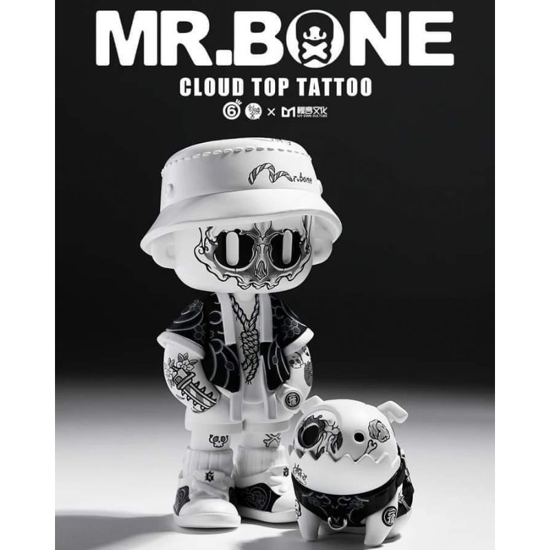 ✳️💀✡︎🐶 MR.BONE CLOUD TOP TATTOO    (Boy With Dog Couple Figure)