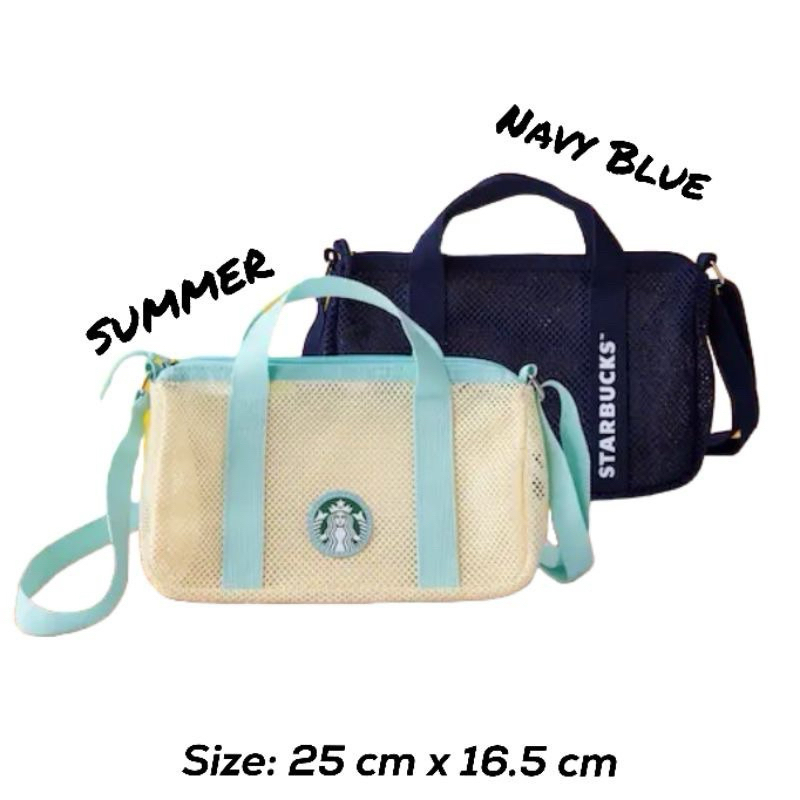 [แท้]กระเป๋าผ้าสตาร์บัคส์ Starbucks Mesh  crossbody Bag