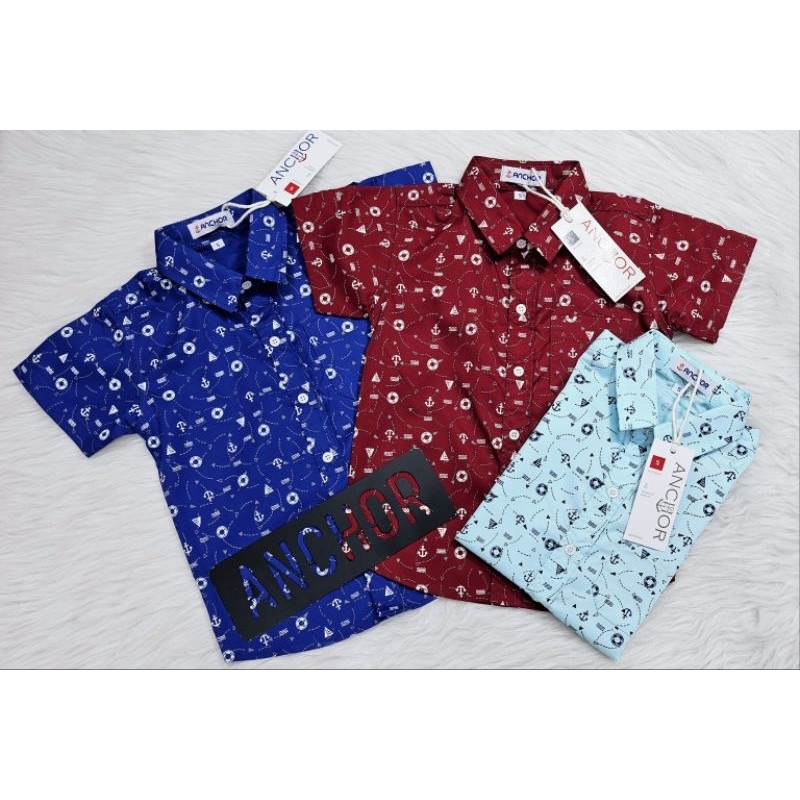 เสื้อเชิ้ตเด็กเเขนสั้นลายกราฟฟิก*1-12ปี*ส่งใน