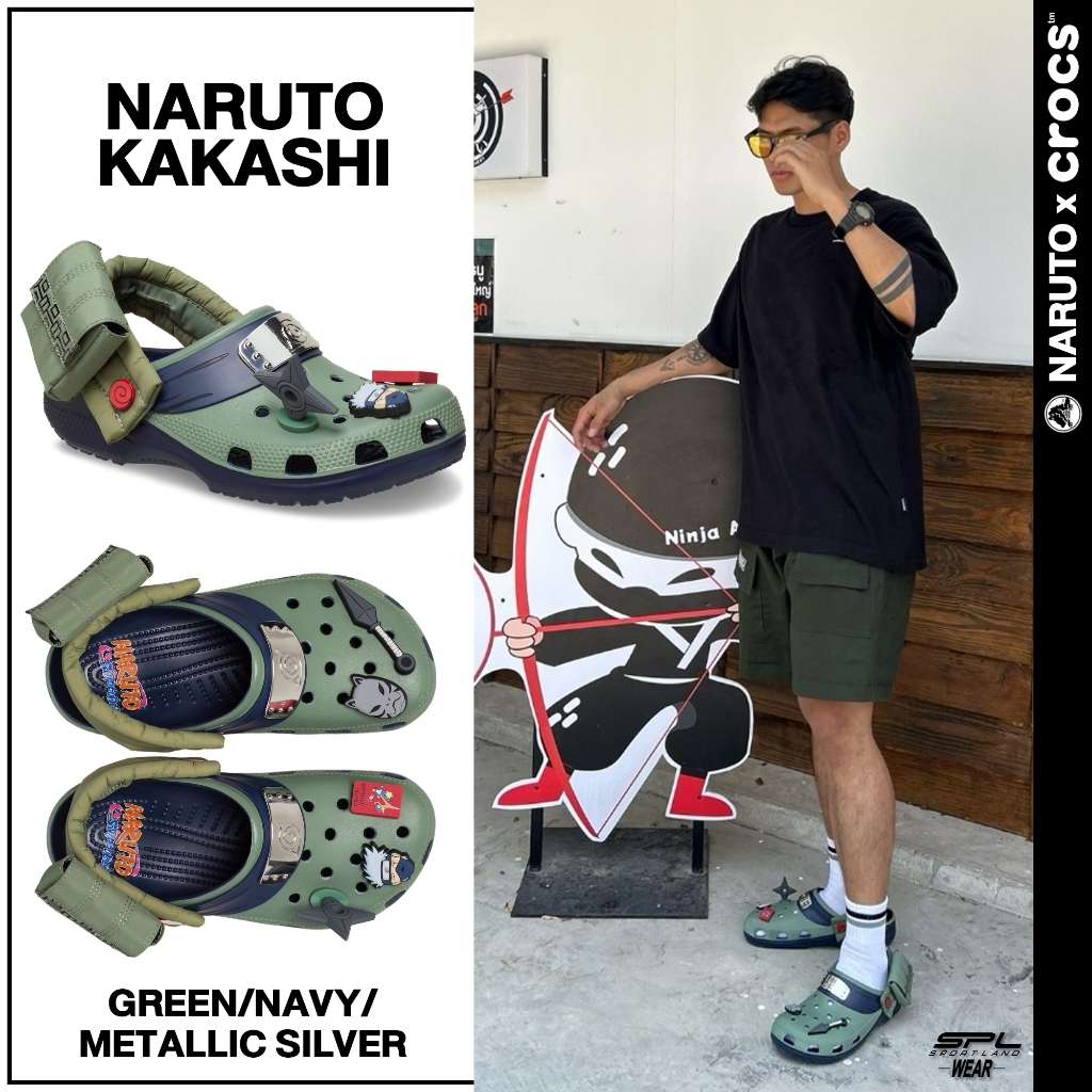 Crocs รองเท้าแตะ รองเท้าแฟชั่น UX ND Naruto Kakashi 209445-410 (3290)