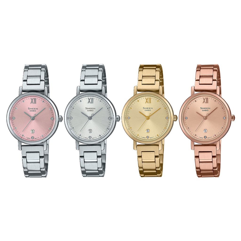 Casio Sheen นาฬิกาข้อมือผู้หญิง รุ่น SHE-4540,SHE-4540D,SHE-4540G,SHE-4540PG-4A,SHE-4540D-7A