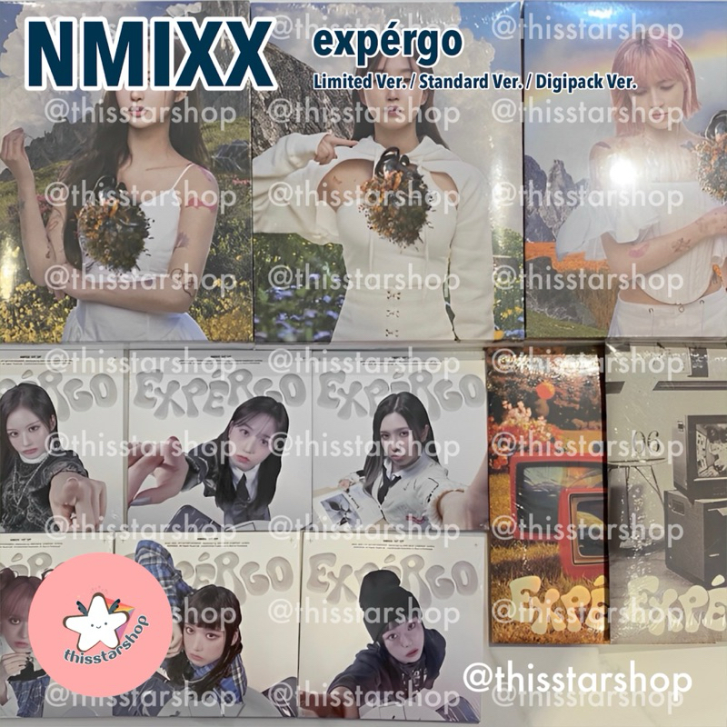 NMIXX อัลบั้ม expérgo (Standard (A/B) Digipack / Limited (Lily/Haewon/Sullyoon/Bae/Jiwoo/Kyujin)