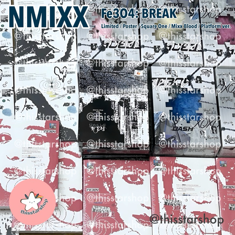 NMIXX อัลบั้ม Fe3O4: BREAK (Limited / Poster / Square One / Mixx Blood / Platform ver.)