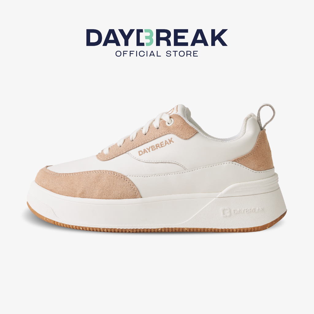 DAYBREAK T-City Platform One สี Autumn White รองเท้าผ้าใบ หนังแท้ ผู้ชาย ผู้หญิง